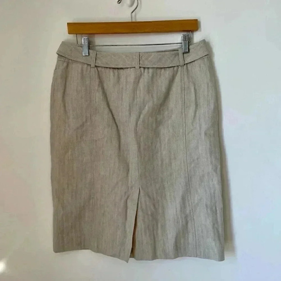 MaxMara Weekend Pencil Skirt Khaki Size 10 - Picture 2 of 6